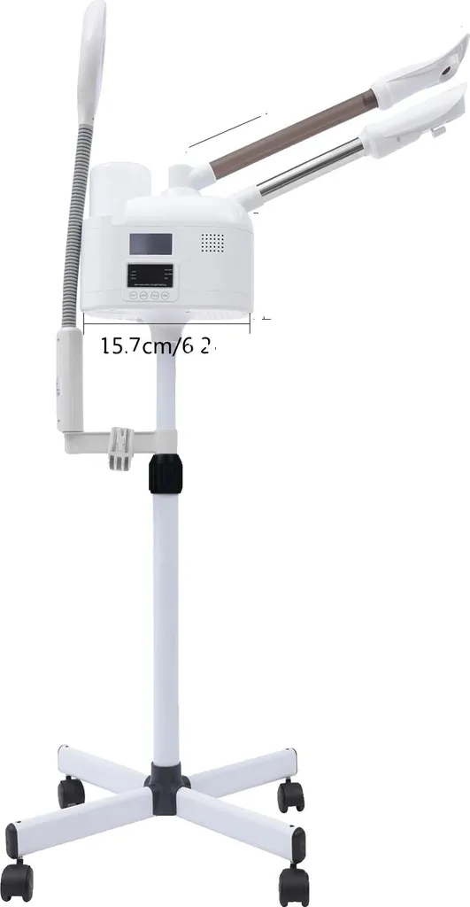 Vaporisateur visage professionnel 750W blanc avec écran tactile LCD