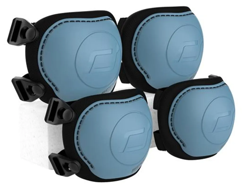 Protections Scoot and Ride bleu S ajustables et confortables pour enfant