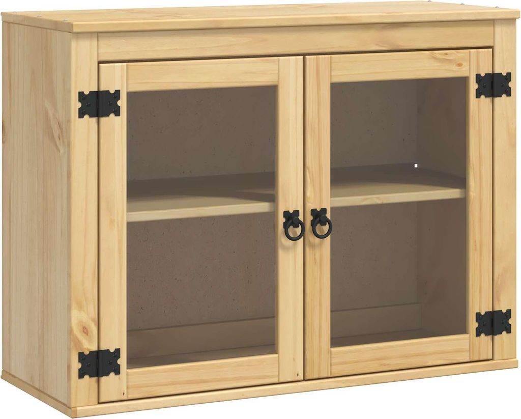 vidaXL Skříň SKI medově hnědá 80 x 32 x 60 cm Masivní Obrázek produktu 