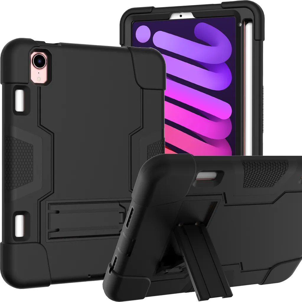 Cover iPad Mini 6 2021 Protettiva Hybrid Heavy Duty Shockproof Black