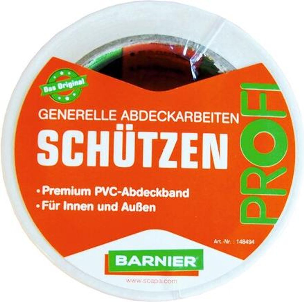 BARNIER 6096 PVC-BAND 50 mm x 33 m weiss