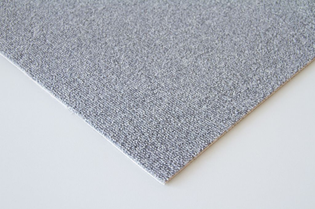 Steffensmeier Schlingen Teppichboden Mailand Meterware | Auslegware für Kinderzimmer Wohnzimmer Schlafzimmer | Grau, Größe: 200x200 cm