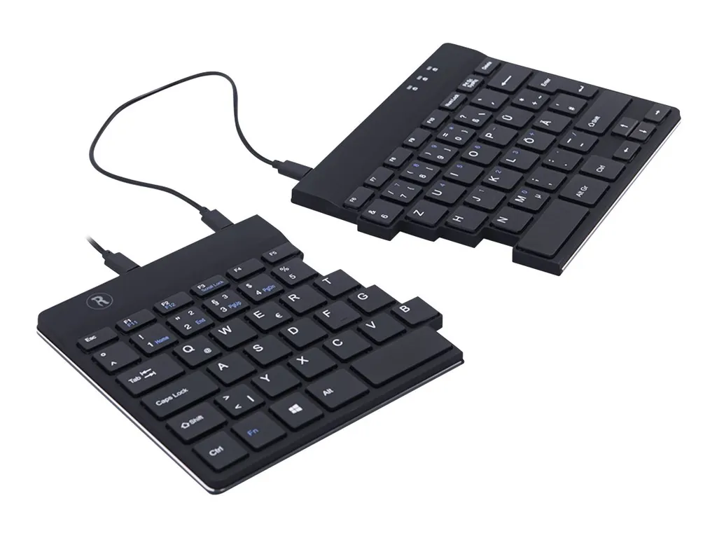 Clavier R-Go Break scindé noir à indicateur de pause intelligent USB - 4