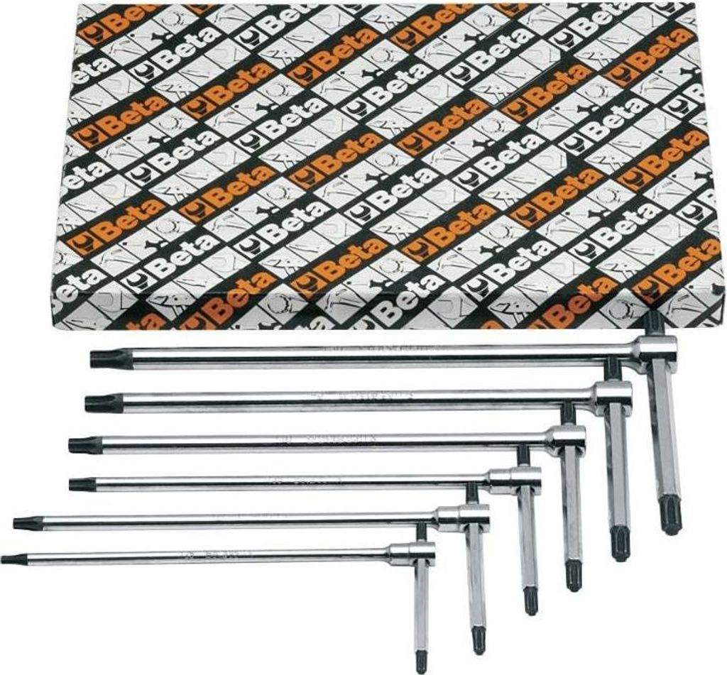 Beta Torx Stiftschlüssel setzen Tools 951TX S6 mit Griff (6 -Stück)