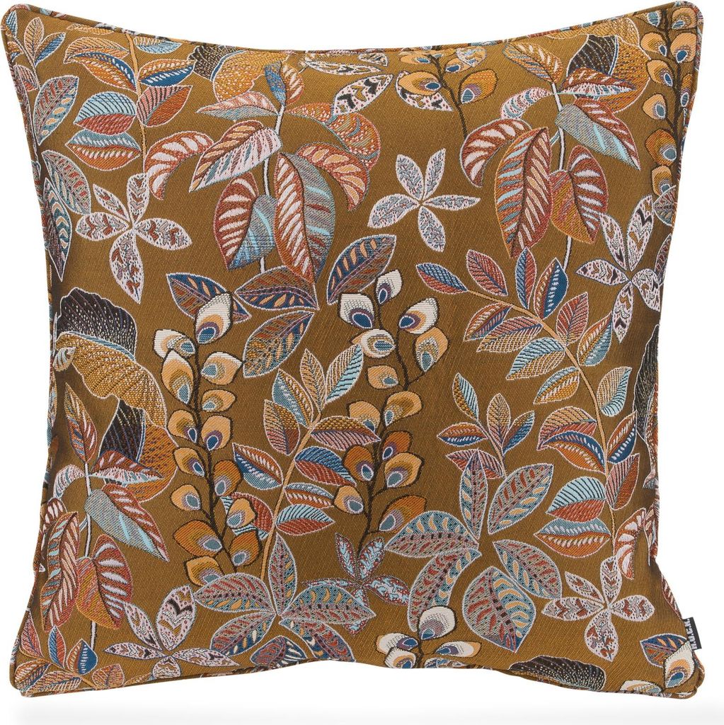 H.O.C.K. Tristan Kissen mit Keder 60x60cm gold floral