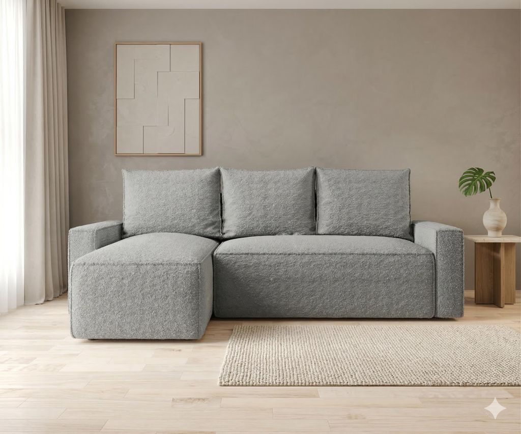 Ecksofa HAVANA Links Grau