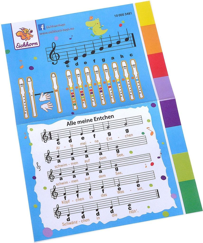 Eichhorn Musik Holzflöte, 32cm Produktbild 
