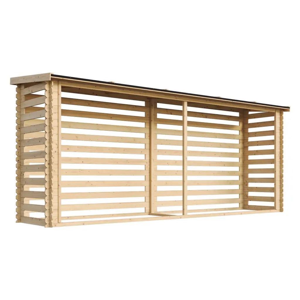 Porta legna - 6,7 m3 - L112xL458xH199 cm - TIMBELA M203 Immagine del prodotto 