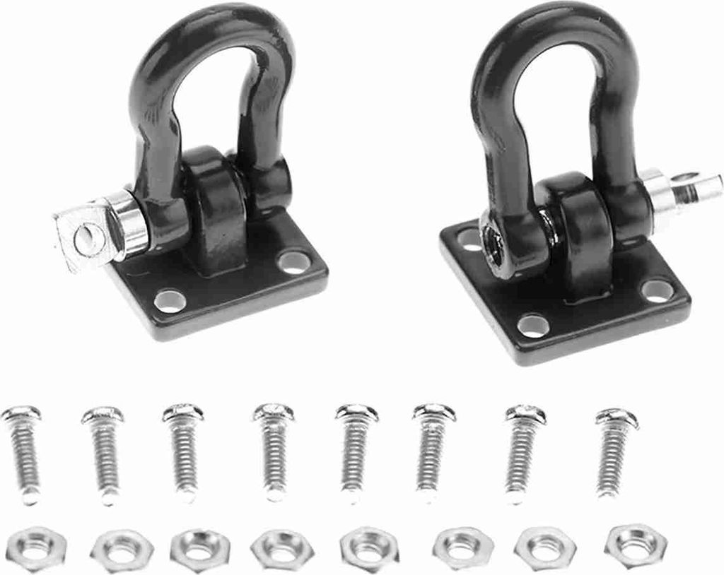 4PCS Rescue Lock Catch für RC Climbing Crawler Car Assemble Replace Parts Schwarz