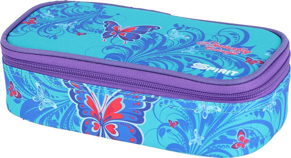 SPIRIT Schüler Etui Federmäppchen MY BAG 1-Zipper Blau Produktbild 