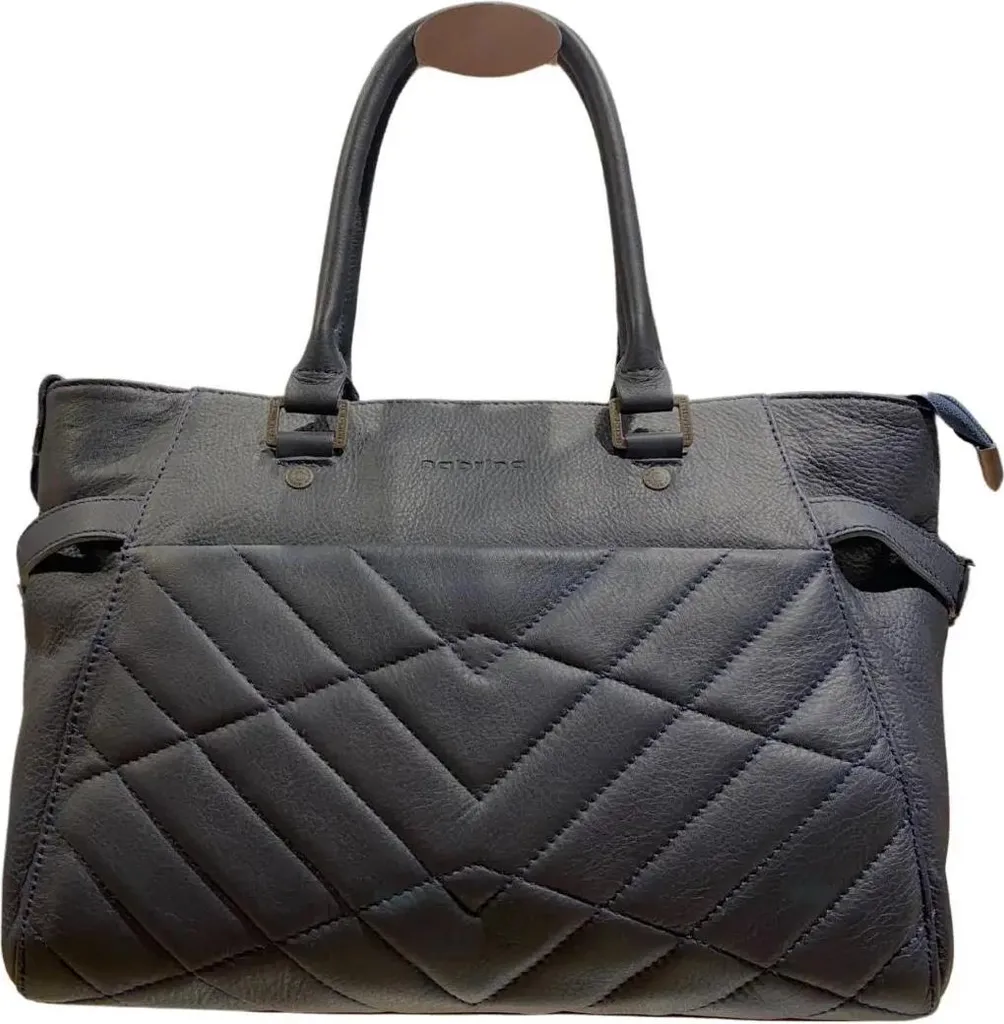 Sac Sabrina Cécile Bleu Marine : Finition Cuir et Grand Compartiment