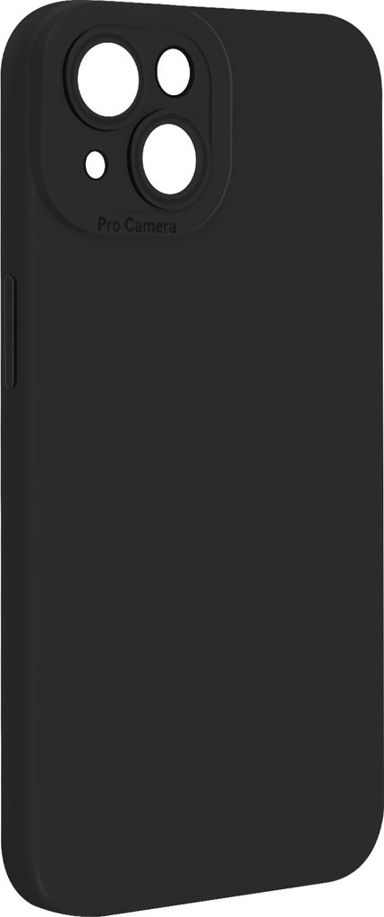 Avizar, SoftGlow Silikonhülle für Apple iPhone 14, geschützte Kamera, Schwarz