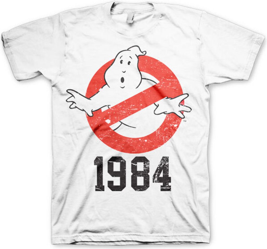 Ghostbusters T-Shirt Herren 1984 weiß Fan-Merch, Filme, TV-Serien 100% Baumwolle S