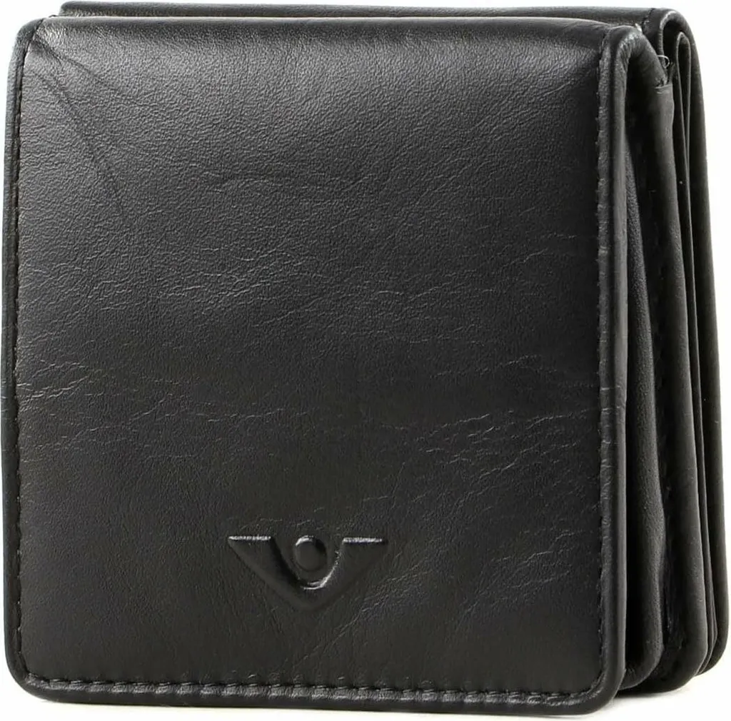 Porte-monnaie Compact en Cuir Noir VOi Fanni idéal pour vos Sorties