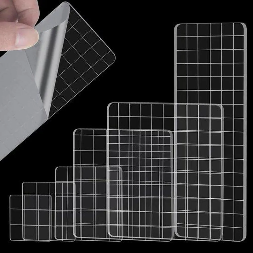 Set de supports transparents pour tampons scrapbooking et motifs Noël