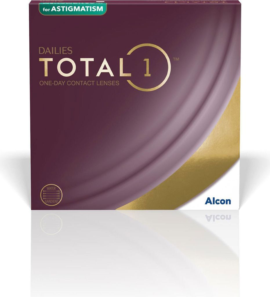 DAILIES TOTAL1 for Astigmatism - 30 daily lenses - Sph: -0.75, Cyl: -0.75, Ax: 150, BC: 8.6, D: 14.5