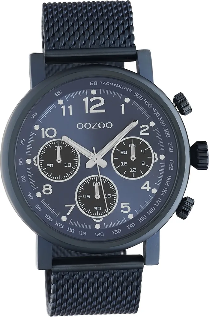 Montre durable en acier bleu Oozoo D2UOC10701 résistante et stylée