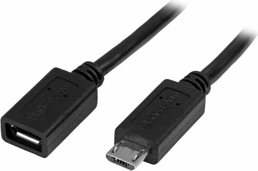 StarTech.com 0,5m Micro USB Verlängerungskabel - Stecker/Buchse - Micro USB Stecker zu Micro USB Buchse Kabel - USB-Verlängerungskabel - Micro-US...
