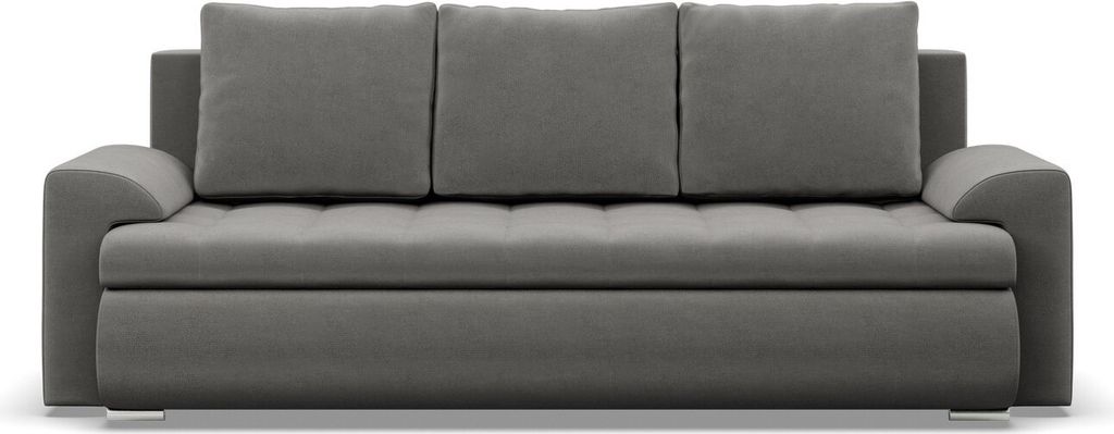 Sofa 3-Sitzer  mit Schlaffunktion, Hellgrau Produktbild 