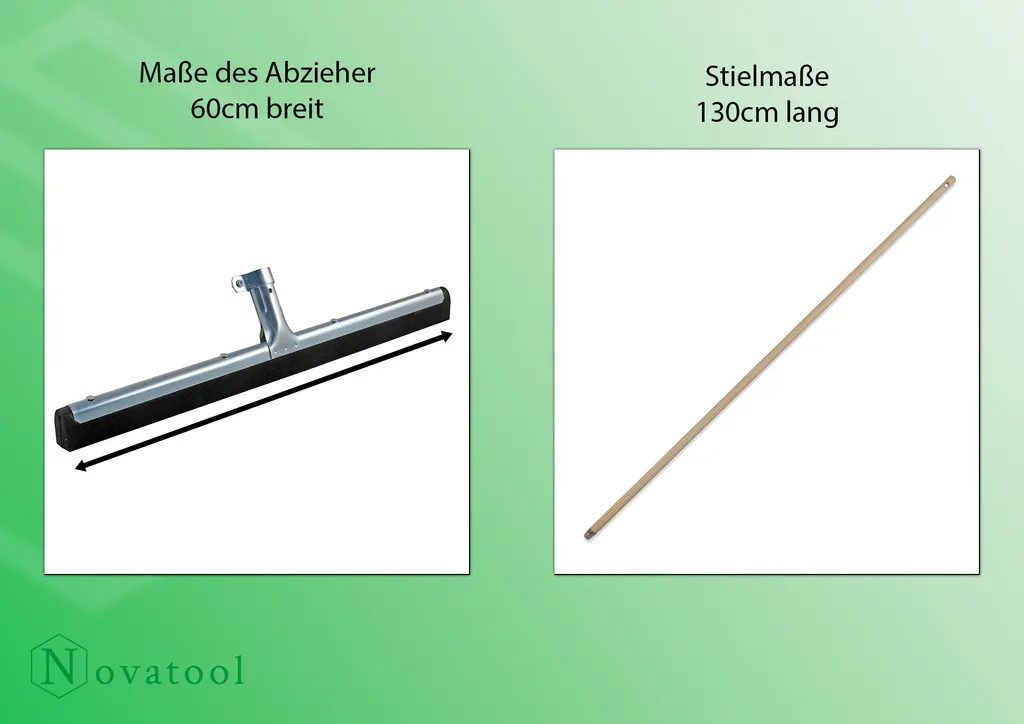 Set 10 Tergipavimento Novatool XXL 45cm con Manico Telescopico