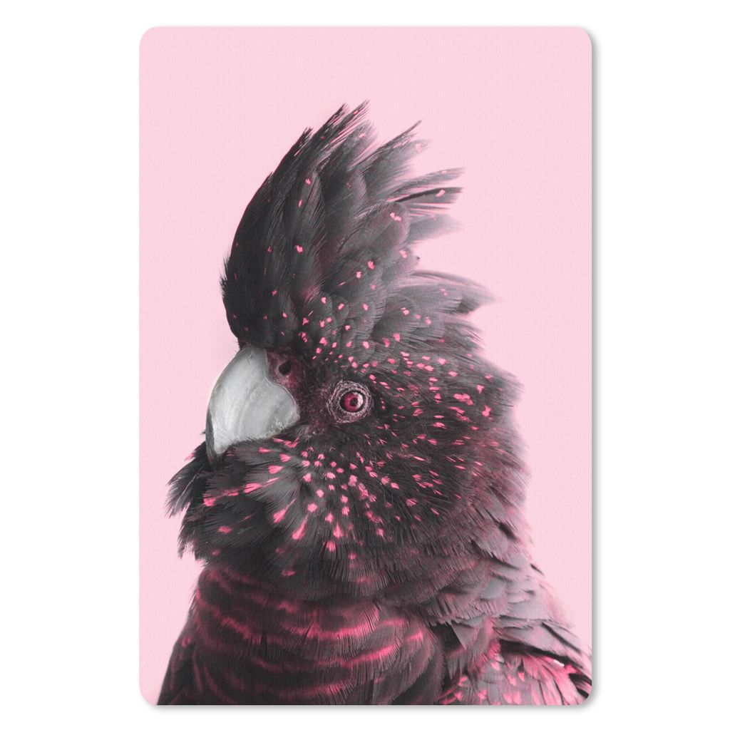 MuchoWow® Mauspad Mousepad Kakadu - Vogel - Rosa 18x27 cm - Produktbild 