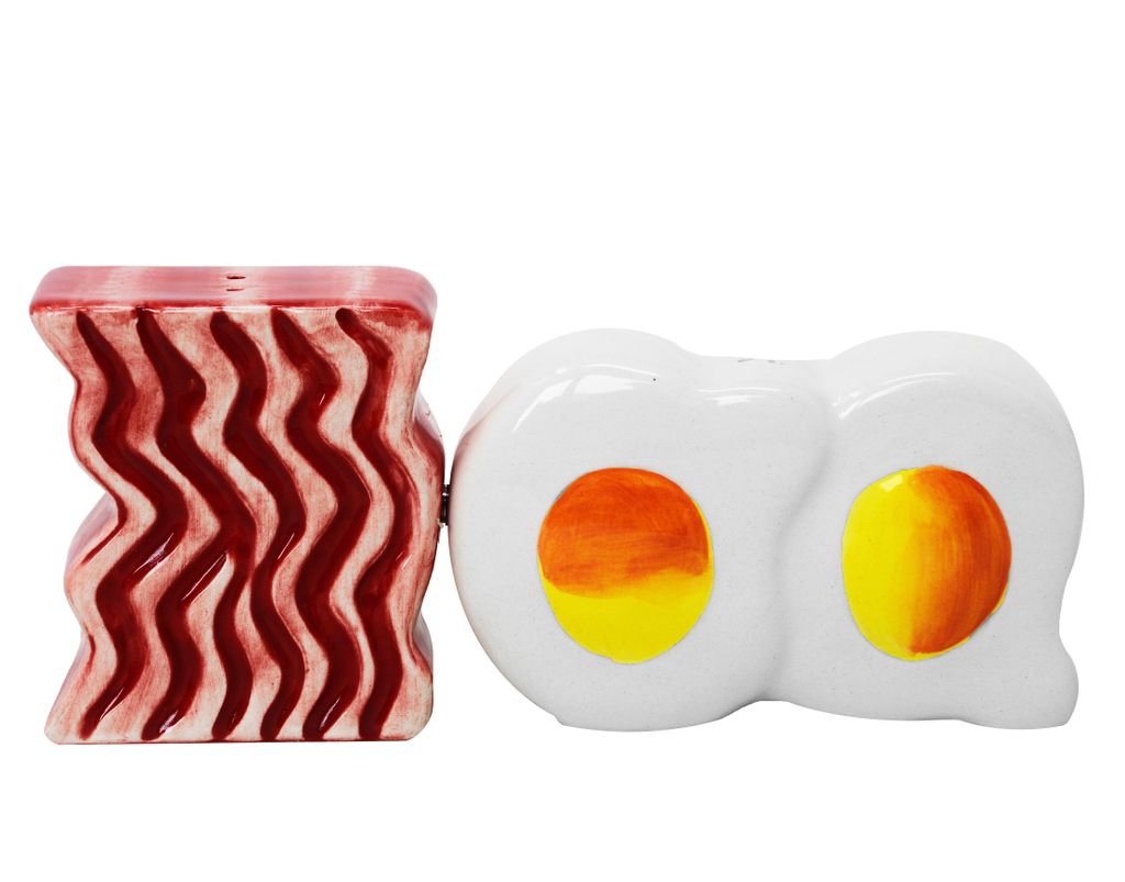 Salz- und Pfefferstreuer Bacon und Ei