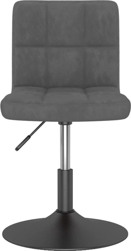 vidaXL Esszimmerstuhl Drehbar Dunkelgrau Samt