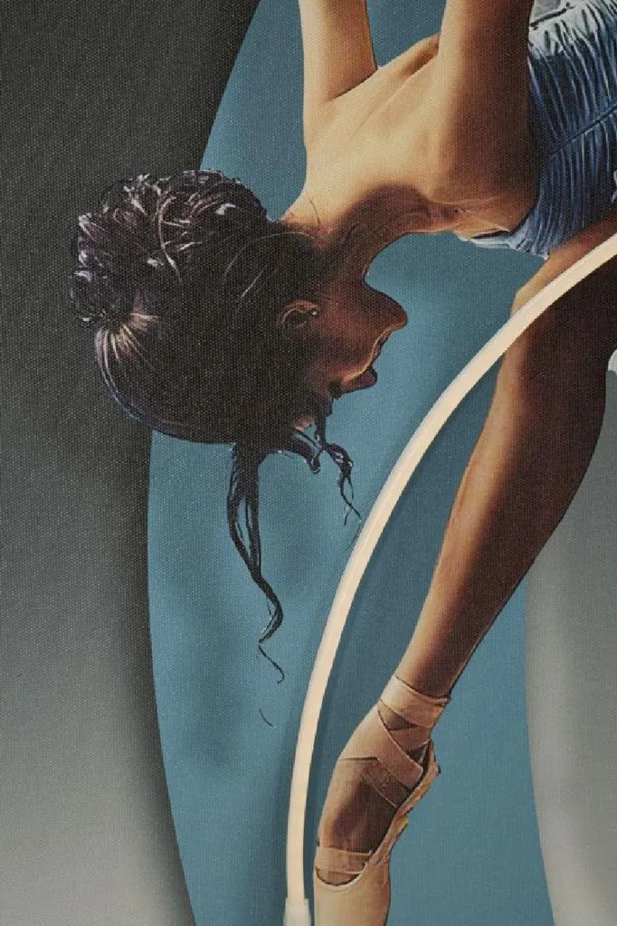 Tableau LED Dancer 60x90 cm : Solution Design pour Murs Sombres et Vides