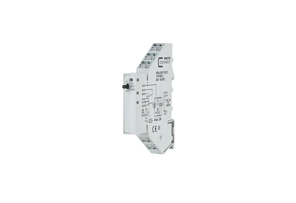 Relè Accoppiamento Metz Connect KRA-SR-F10/21 24V | 1 Wechsler 8A