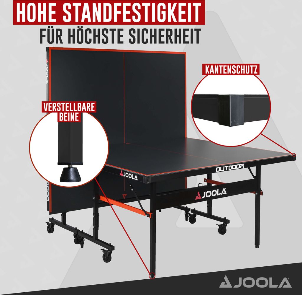 JOOLA Outdoor Tischtennisplatte K200A inkl. Abdeckhülle - Produktbild 10