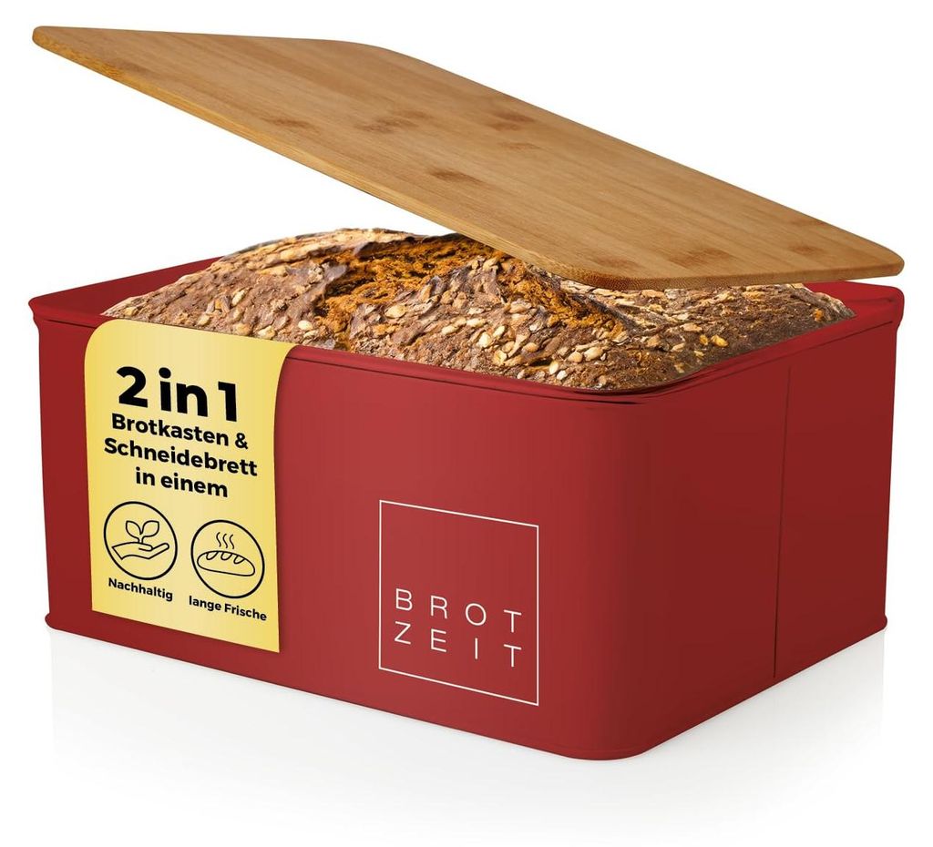 Lumaland Cuisine Brotkasten | Brotdose aus Metall mit Produktbild 