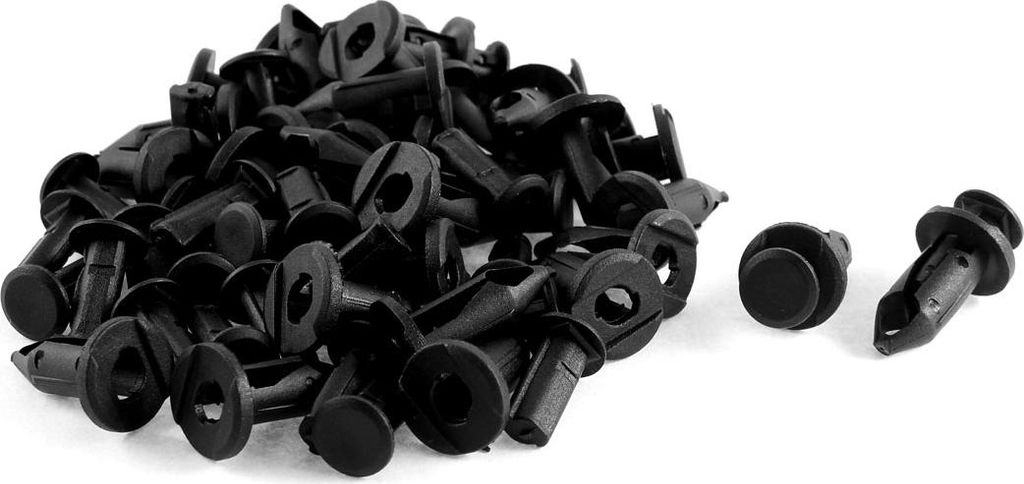 30 Stk Schwarz Plastik Nieten PKW Tür Verschluss Befestigung Clips 9 x 15 x 22mm DE de