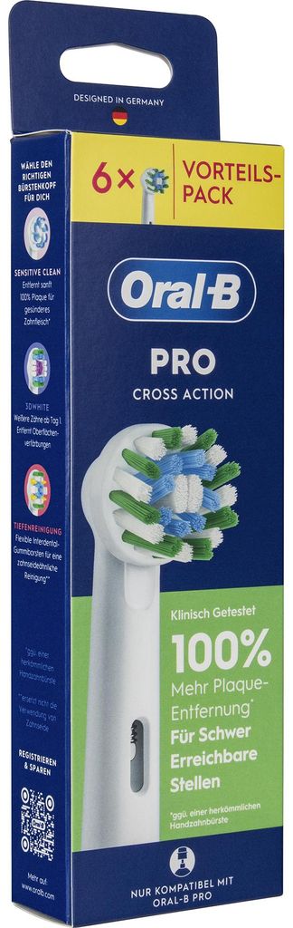 Oral-B Aufsteckbürsten Pro CrossAction 6er Produktbild 
