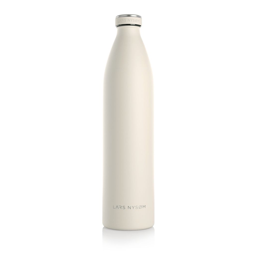 LARS NYSØM Trinkflasche Edelstahl | BPA-freie Isolierflasche | Auslaufsichere Wasserflasche für Sport, Fahrrad, Hund, Baby, Kinder 1500ml Butterc...