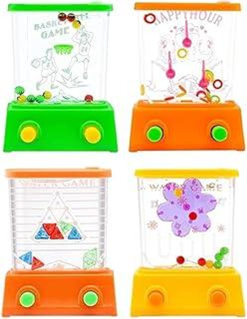 Kinder Spielzeug Wasser Flipper, 4 Stück Handheld Mini Wasser Ring Spiel Kinder Wasserflipper Fun Geschenke Mitgebsel Kindergeburtstag Halloween W...