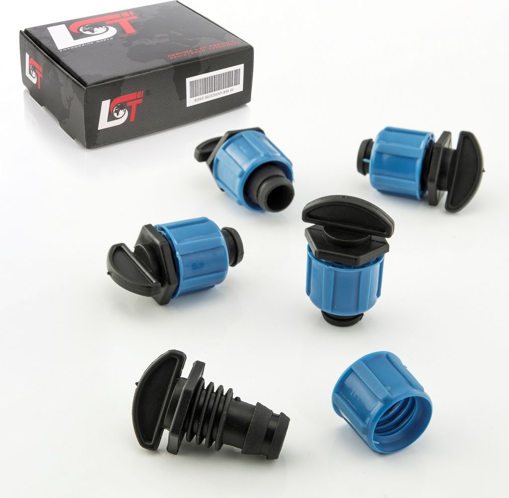 5x Endstück Stopfen Schlauch PE-Rohr Klemmverschraubung Schraubverschluss 17mm
