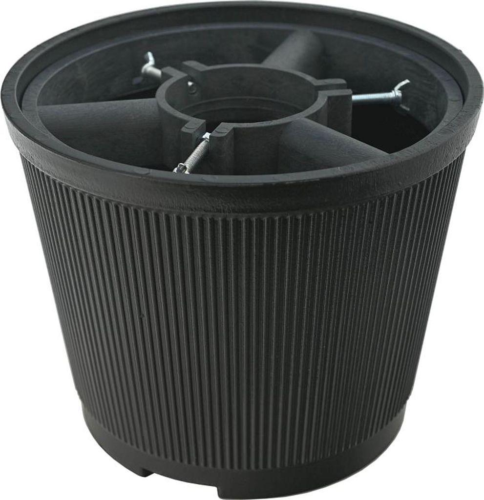 Weihnachtsbaumständer / Blumentopf 10l - grau