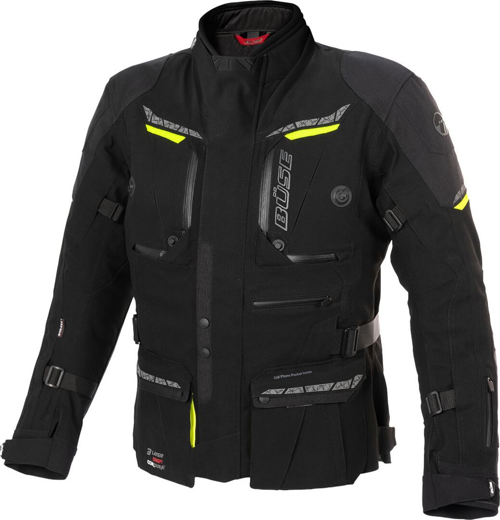 Büse Storm wasserdichte Damen Motorrad Textiljacke, schwarz, 44