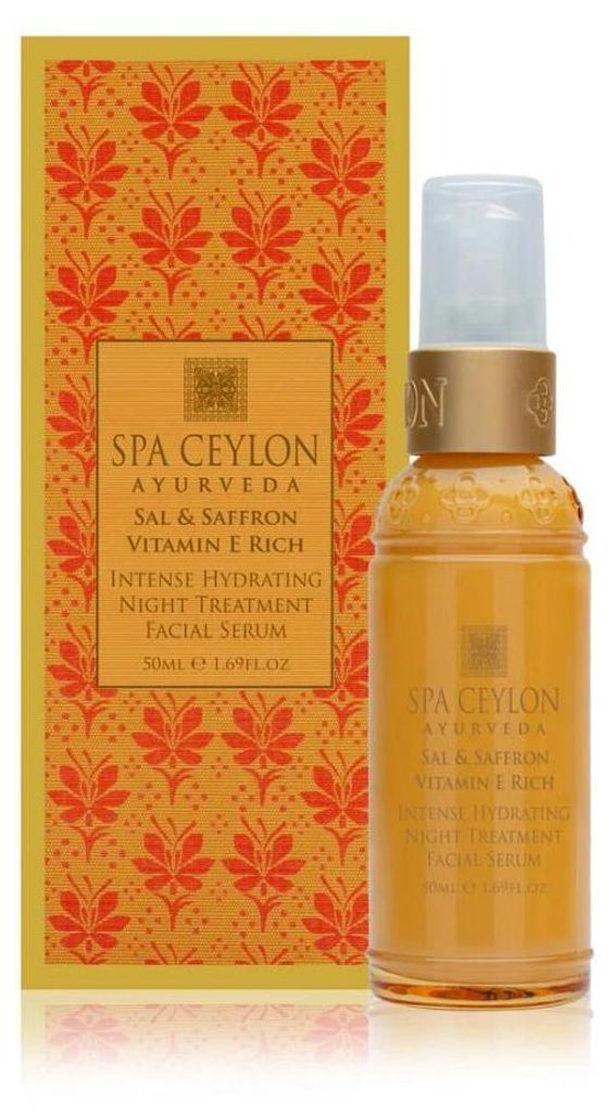 Intensiv feuchtigkeitsspendendes Safran-Nachtserum – für trockene Haut und ihre Regeneration – mit Vitamin E – SAL & SAFFRON