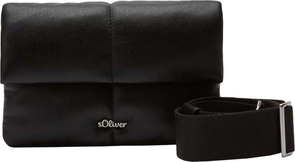 s.Oliver Umhängetasche Crossbody Bag Grey / Black schwarz