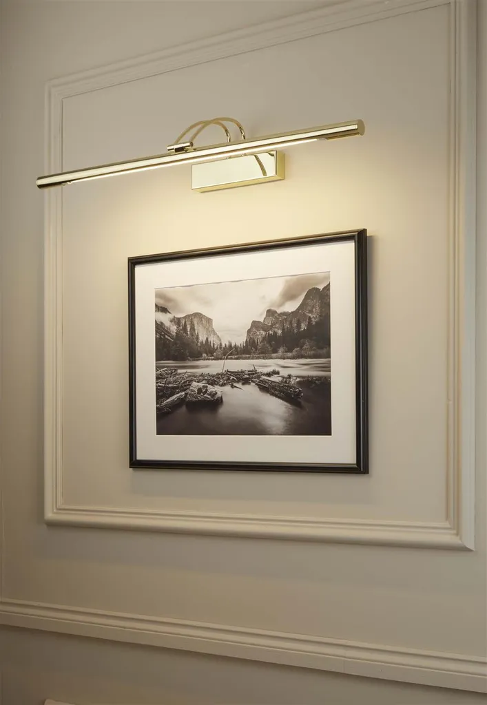 Applique de tableau LED laiton poli style classique chic pour intérieur - 2