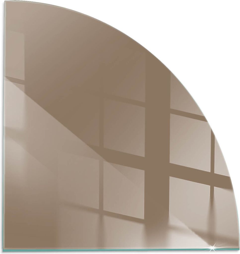 Farbe Braun – Glasbodenplatte für – Kaminofen – Kaminplatte Glas – Schutzglas – Funkenschutzplatte –Glasbodenplatte Feuerfeste – Hit...