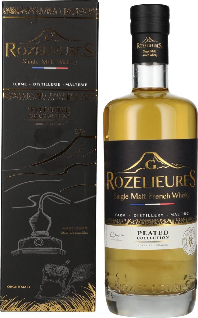 G. Rozelieures TOURBÉ (PEATED) COLLECTION Single Malt Whisky 46% Vol. 0,7l in Geschenkbox