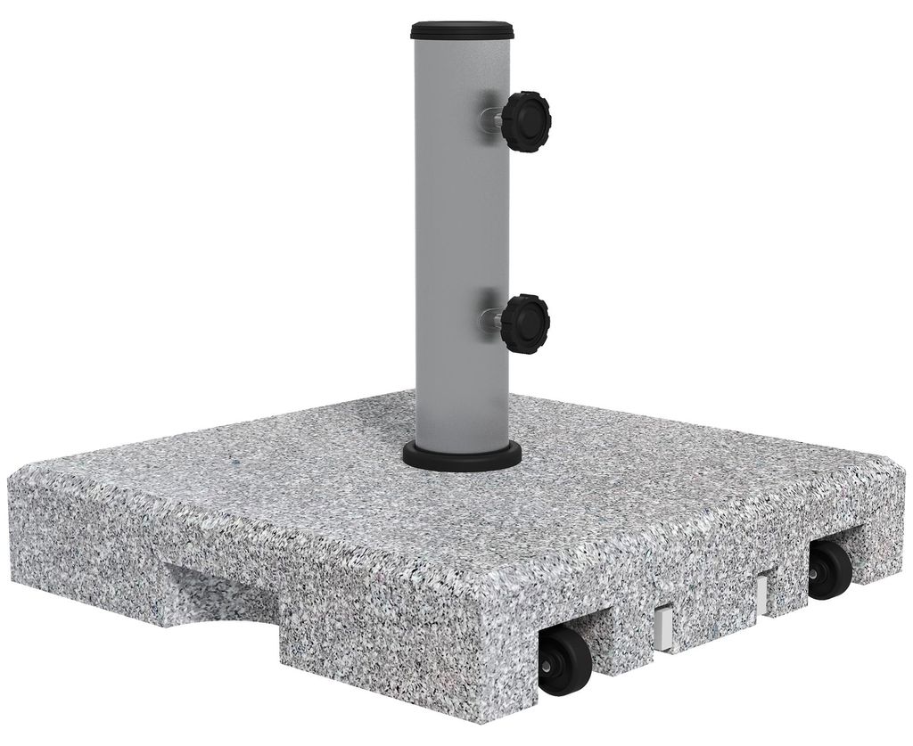 Sonnenschirmst?nder aus Granit. 28 kg. R?der. fš¹r Produktbild 