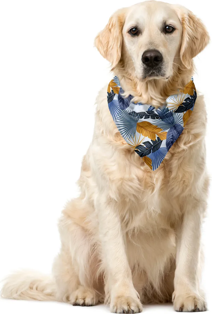 Accessorio Pet ABAKUHAUS Bandana Hawaiana Flora Aloha 55x55cm