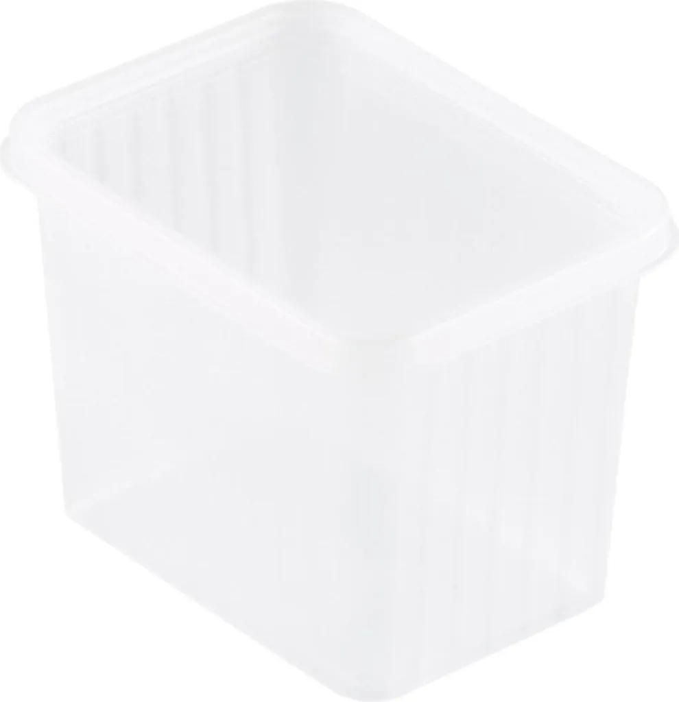 Duni 170513 Bac à Aliments Jetable en Plastique Transparent - 50 unités