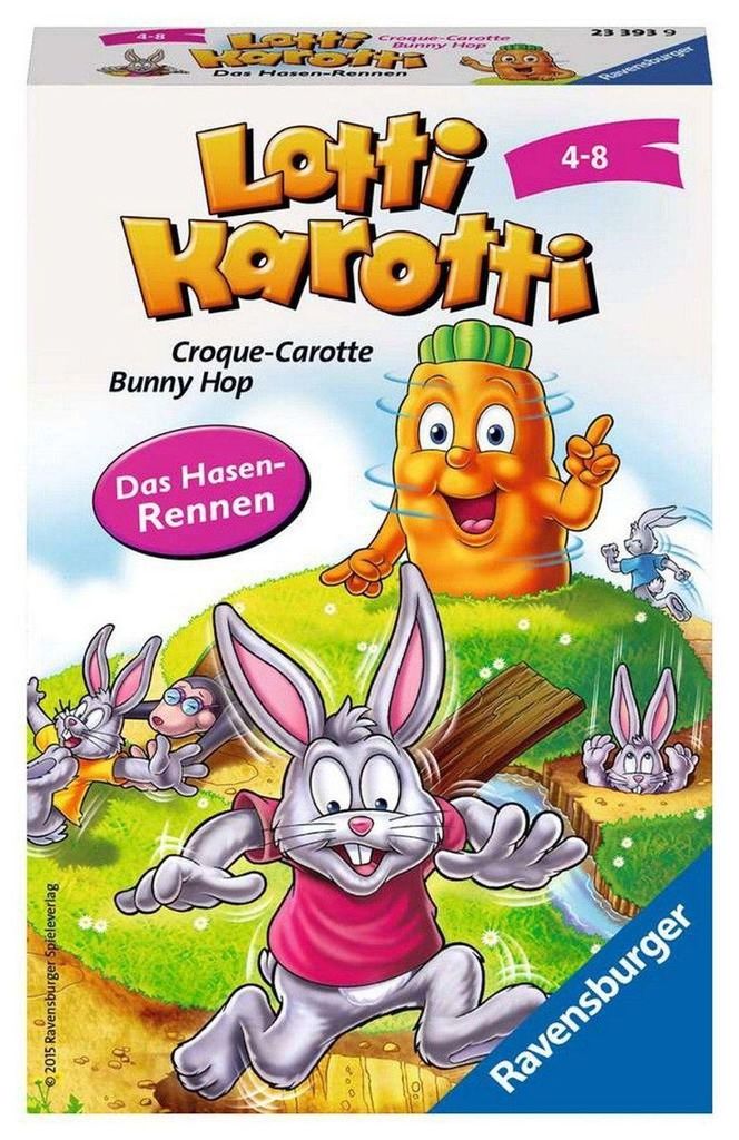 Ravensburger, reisspeel, actief spel, Lotti Karotti, Het Productafbeelding 