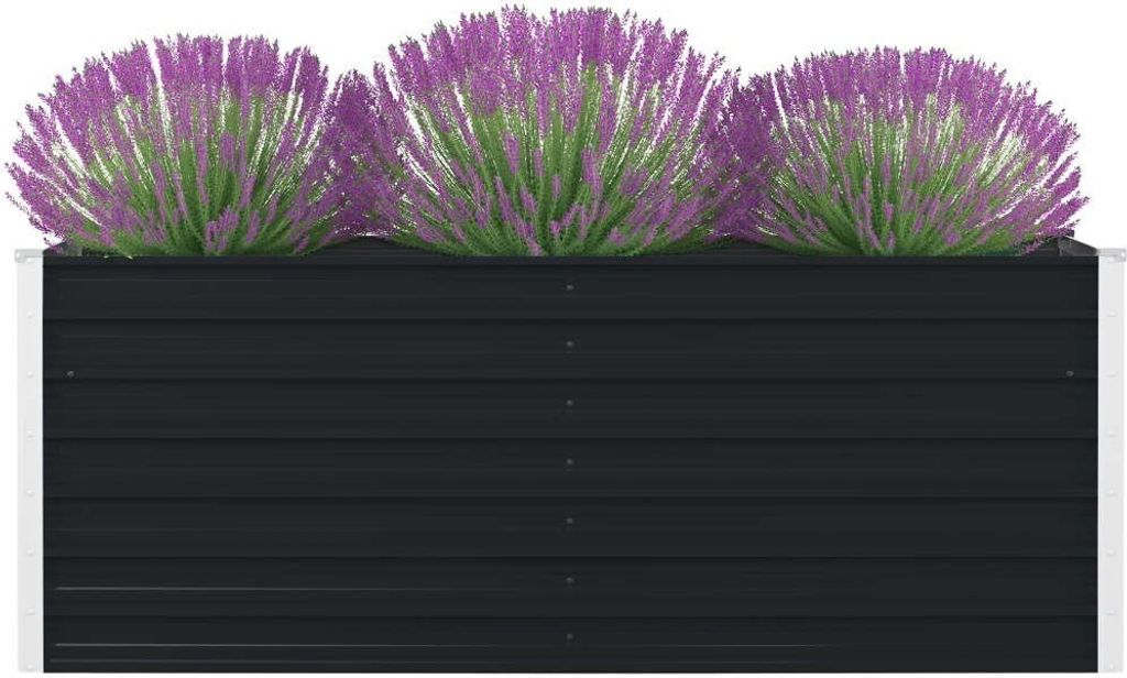 vidaXL Podwyższone łóżko 160 x 80 x 45 cm Stal ocynkowana Zdjęcie produktu 