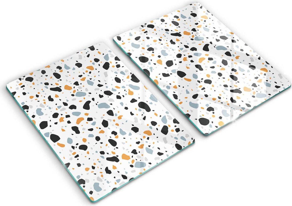 Abdeckung Glas - Küchenabdeckung - 2x40x52 cm - Abdeckplatte -Dekoratives Steinzeug