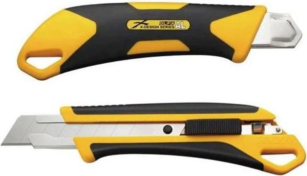 Olfa L7-AL X-Design con lama regolabile a pulsante da 18 mm - SEGNALE CARPENTERIA - OL24324